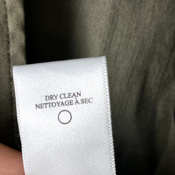 ALC Kendrick Blazer Jacket Womens 4 Green Belted Puff Sleeve Linen Blend Minimal - Picture 10 of 16